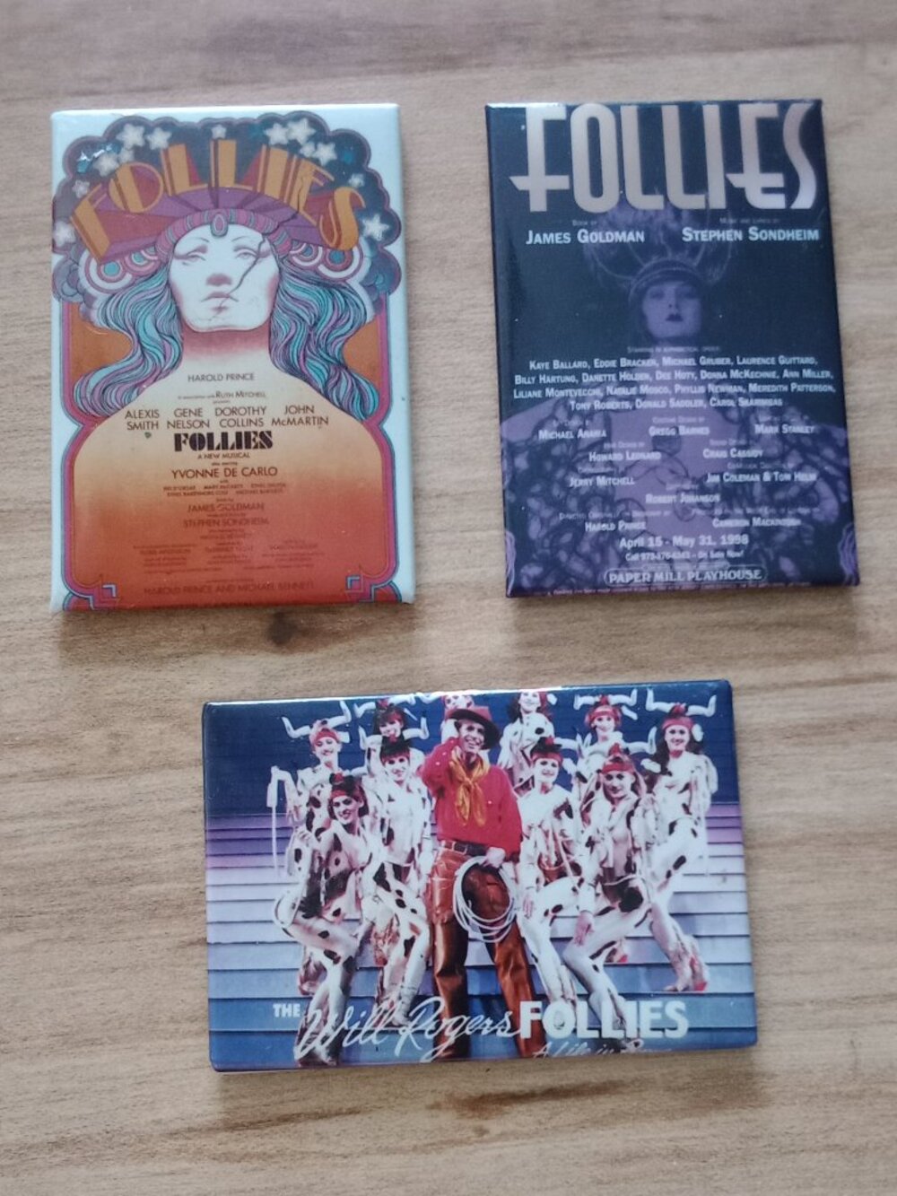 "FOLLIES" magnets/3pc